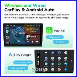 10 QLED Double DIN in Dash Audio Receiver CarPlay Android Auto Car Stereo Radio
