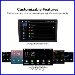 10 QLED Double DIN in Dash Audio Receiver CarPlay Android Auto Car Stereo Radio