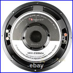 12 Subwoofer 3600W Max Dual 4 Ohm Car Audio NSW Series NSWZ1206D4 Nakamichi