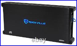 (2) Rockville W12K9D2 V3 12 8000 Watt Car Subwoofers+Mono Amplifier+Copper Amp