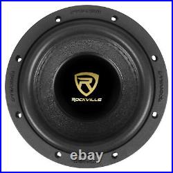 (2) Rockville W65K9D2 6.5 1000 Watt Car Audio Subwoofers Dual 2-Ohm CEA Subs