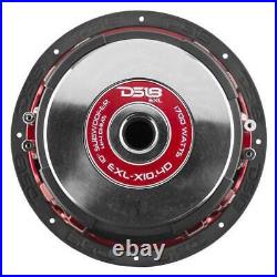 2 x DS18 EXL-X10.4D 10 1750W 4Ohm Pro Car Audio Dual Coil Subwoofer