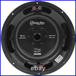 2x American Bass Car Audio 12 Subwoofers 2 Dual Voice Coil 4 Ohm 1200W XO-1244