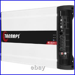 5x Taramps MD 8000.1 1 Ohm Car Audio Amp 8000 Watts RMS Dual Inputs 2022 Edition