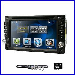 6.2 Car Stereo Universal Bluetooth Radio Double 2Din DVD CD Player GPS NAVI+Cam