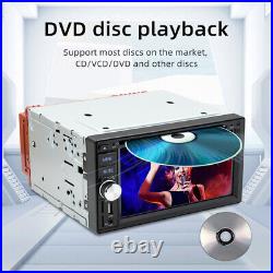 6.2 Double DIN Car Carplay Stereo Bluetooth FM Radio RDS DVD/CD Player Kit