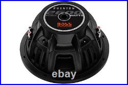 Boss Audio P129dc Phantom 12 2600w Max 1300w Rms Dual 4? Subwoofer Car Sub