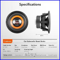Car Audio Subwoofer 10 1500W CADENCE Beast BT10D2 Dual Voice Coil 2 Ohm Each