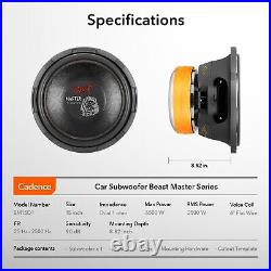 Car Audio Subwoofer 15 6500W Dual Voice Coil CADENCE BM15D1 Car Audio Each