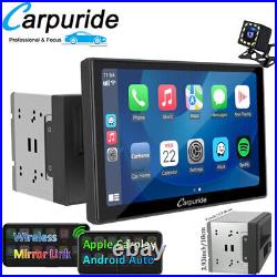 Carpuride 9Inch Double Din Car Stereo 2Din Wireless Apple Carplay Android Auto