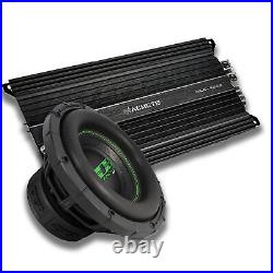 Deaf Bonce Car Audio 10 Dual 2 Ohm Subwoofer SA2510-D2 & Monoblock Amp Package