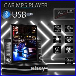 Double Din Radio Car Stereo Touch Screen MP5 Player BT Carplay Mirror Link 9.5in