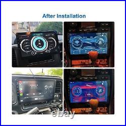 Double Din Touchscreen Car Stereo Detachable 10 Inch Car Audio Receivers, F