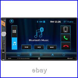 Dual DM720 7 Double DIN In-Dash Mechless Car Stereo Receiver with Bluetooth