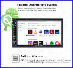 JOYING Double Din Android Head Unit with Bluetooth 7 inch LCD Touch Screen 4+64G
