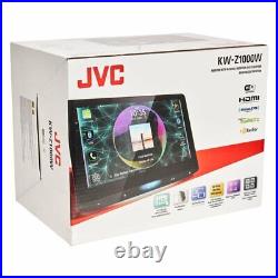 JVC KWZ1000W Double DIN Apple 10.1 HD Floating Digital Multimedia Car Receiver