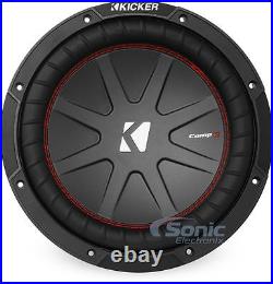 KICKER 48CWR104 800W 10 Inch CompR Dual 4-Ohm Car Subwoofer Car Audio Sub Woofer