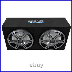 LightRage122 Dual 12 1200W Car Audio Subwoofer Enclosure w RGB Illumination