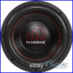 MASSIVE AUDIO GTX 104 1400 Watt 10 inch Dual 4 Ohm GTX Car Audio Subwoofer Sub