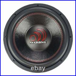 Massive Audio 12 1400W MAX Subwoofer Dual Voice Coil 4 Ohm Car Audio GTX124