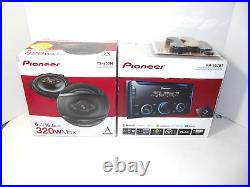 Pioneer FH-S52BT Double 2 DIN CD MP3 Digital Media Player TS600M 6.5 Speakers