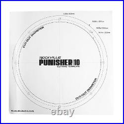 Rockville Punisher 10D2 10 5000w Peak Competition Car Audio Subwoofer 1250w RMS