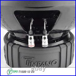 TPT-T1500-12 D4 Timpano 12 Subwoofer 1600 WATT MAX POWER DUAL 4 OHM CAR AUDIO