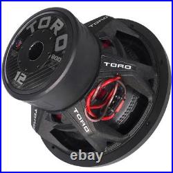 Toro Tech Audio Fierce 12, 12 Inch 800 Watts RMS Dual 4? Car Subwoofer