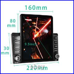 Touch Screen Double Din 9.5 Carplay Car Radio Stereo Player FM USB Mirror Link